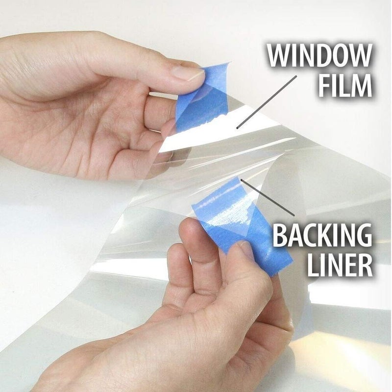 MEGICOLIM 4mil 0.1mm Clear Security and Safety Window Film Shatterproof Glass Protective Vinyl Adhesive UV Blocking Explosion-Proof Tranparent Film, 35.4Inch x 10Feet - Image 3